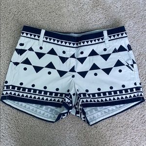 J.Crew navy geometric print shorts